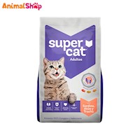 Comida Para Gato Adulto Supercat Sardina Atun Trucha 9Kg